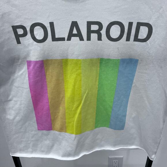 Retro Polaroid Camera Film Women's MD Cropped Graphic T-shirt - Picture 2 of 4